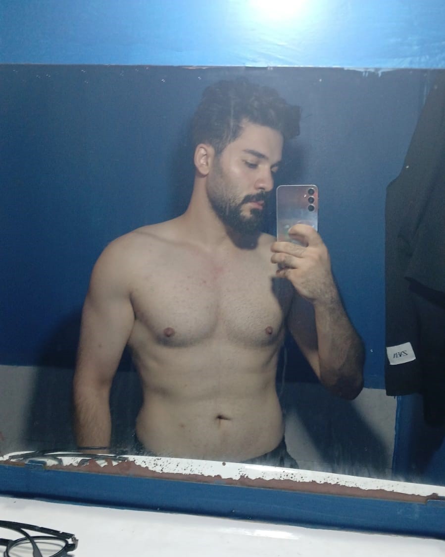 after photo for healthy young man